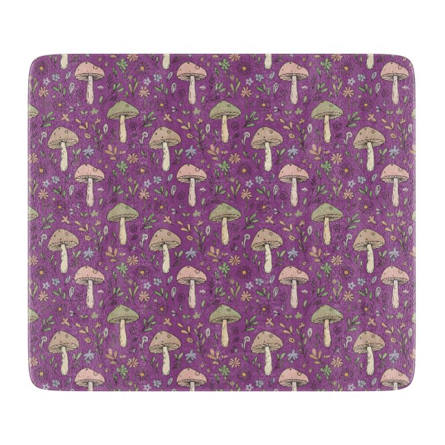 Witchy Plum Purple Fungi Gothic Kitchen Decor Gift (Framsidan)