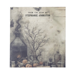 Witchy Potion Mörk Academia Aesthetic Pumpkins Anteckningsblock