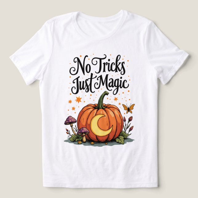 Witchy Pumpkin Moon Magic Graphic T Shirt (Design Framsida)