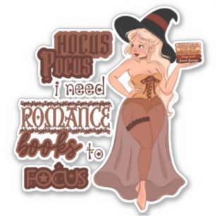 Witchy Romantik Reader Sticker Klistermärken