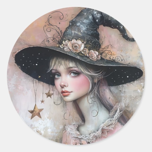 Witchy Runt Klistermärke (Framsida)