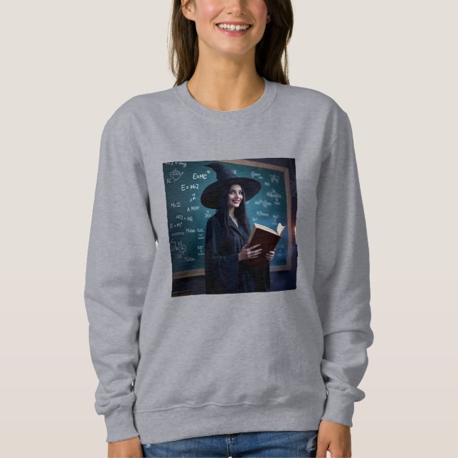 Witchy Science Teacher Hoodie - Magic Classroom T Shirt (Framsida)