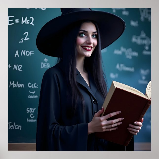 Witchy Science Teacher - Magic Classroom Poster (Framsidan)