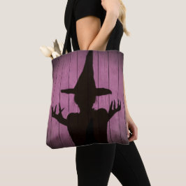 Witchy Silhouette Black och Lila Tygkasse