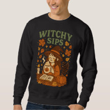 Witchy Sips Halloween T-Shirt | Mysiga kaffekaffe