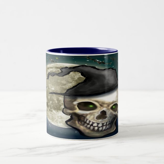 Witchy Skull 2-tonkaffe Mugg (Center)