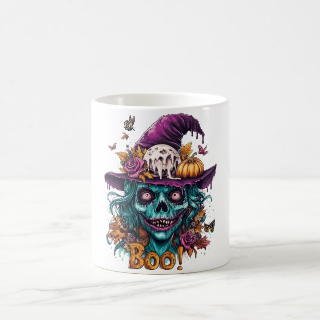 Witchy Skull Halloween Mugg (Center)