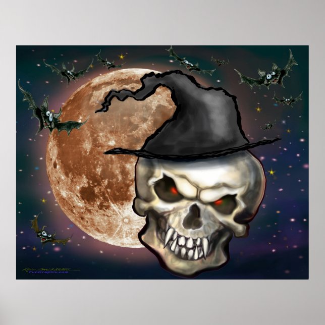 Witchy Skull Poster (Framsidan)