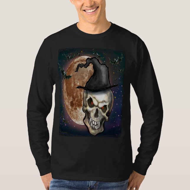 Witchy Skull T-Shirt (Framsida)