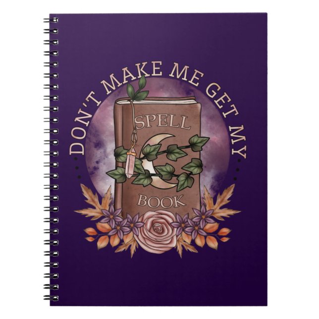 Witchy Spell Bok Anteckningsbok (Framsidan)