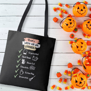 Witchy Tote Bag Essentials Magic Witchcraft Tygkasse