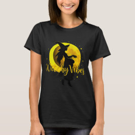 Witchy Vibes Halloween - Måne Magic T Shirt