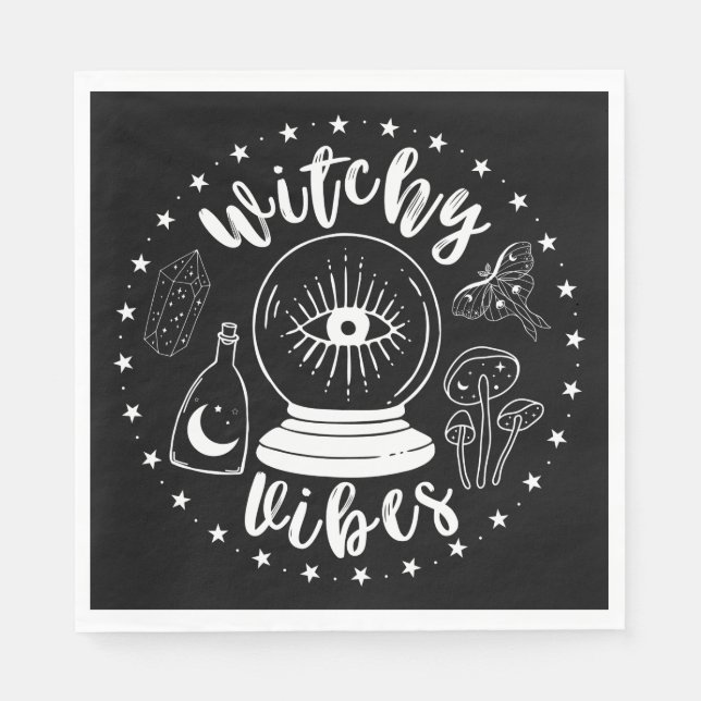 Witchy Vibes Napkins Pappersservett (Framsidan)