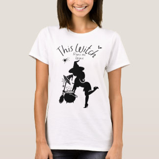 Witchy Vin Älskare Halloween T Shirt