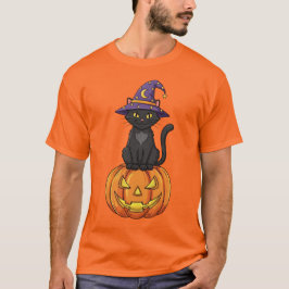 Witchy Whiskers Halloween T Shirt