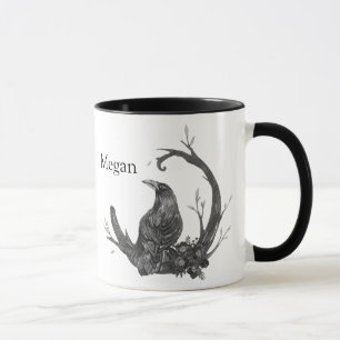 Witchy Wicca Pagan Kråka Raven Mugg