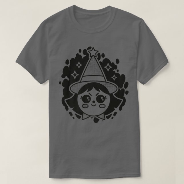 Witchy Witch Mystical Magic Night Halloween1425 T Shirt (Design framsida)