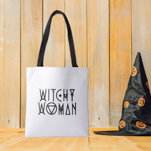 Witchy Woman Cute Black Witch Halloween Tygkasse