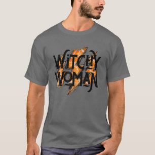 Witchy Woman Funny Witch Älskare Halloween fest Ni T Shirt