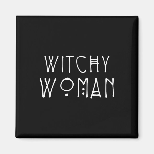 Witchy Woman Halloween Costume Magnet (Framsidan)