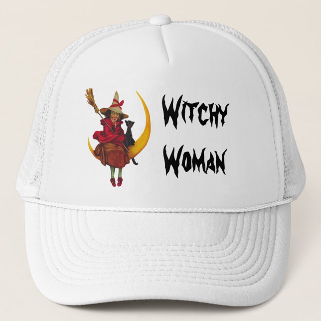 Witchy Woman Hat Truckerkeps (Framsida)
