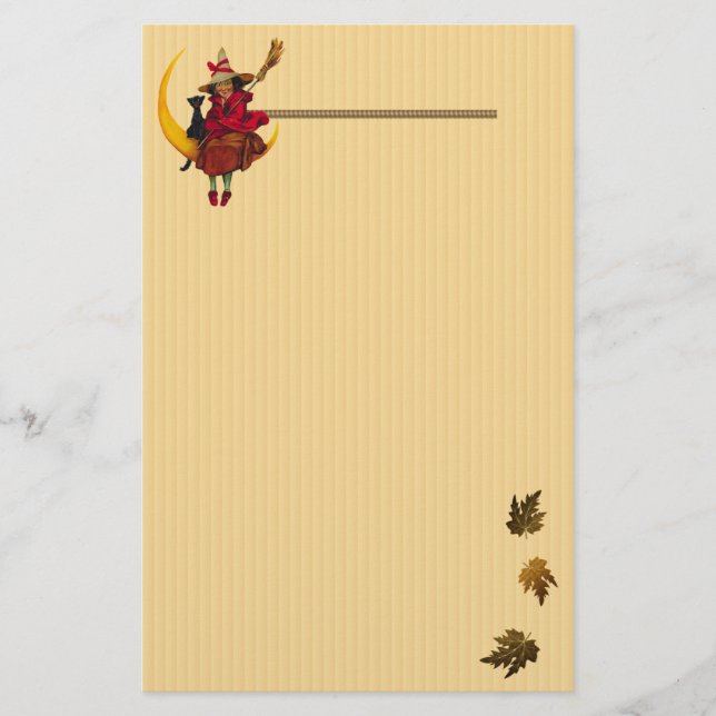 Witchy Woman och Black Cat Brevpapper (Framsida)