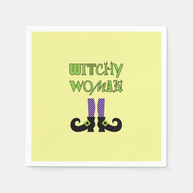 WITCHY WOMAN PAPPERSSERVETT (Framsidan)