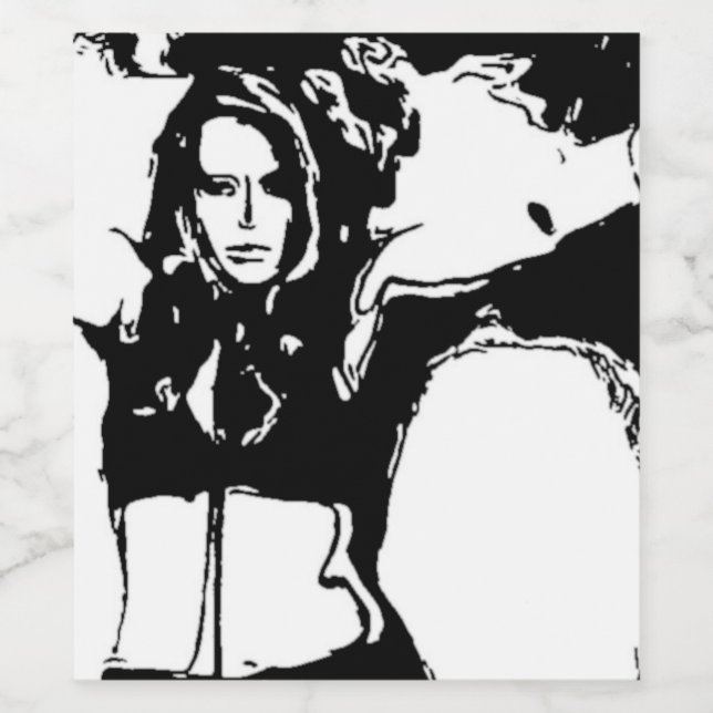 Witchy Woman Vinflaska Etikett (Singel etikett)