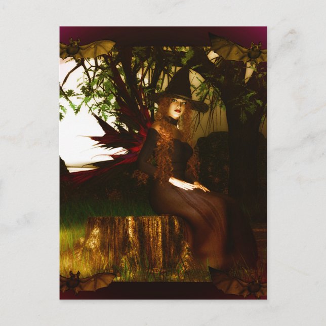 Witchy Woman Vykort (Framsida)