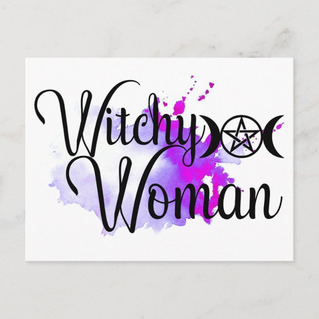 Witchy Woman-vykort Vykort (Framsida)