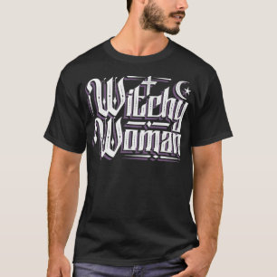 Witchy Woman Wicca Måne Premium T Shirt