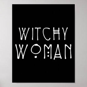 Witchy Woman Wiccan and Pagan Gifts Hallowee Poster