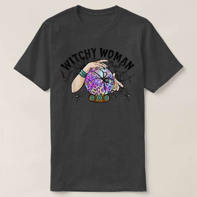Witchy Woman, Witchcraft Magic Tee, Witch Wicca Oc T Shirt (Design framsida)