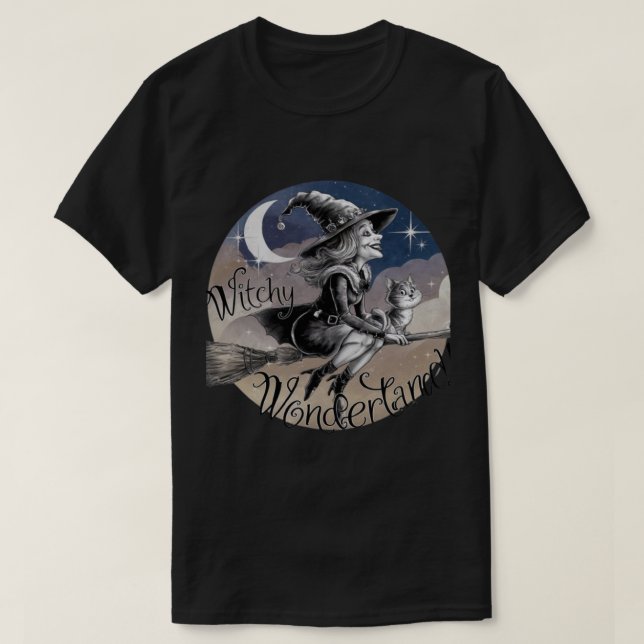 witchy wonderland halloween T-Shirt (Design framsida)