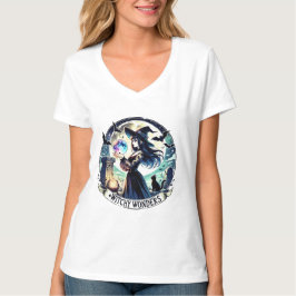 "Witchy Wonders" Halloween Crystal Ball Shirt T Shirt