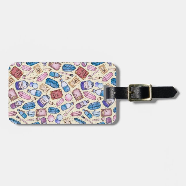 Witchy Wonders Luggage Tag Bagagebricka (Horisontell Framsida)