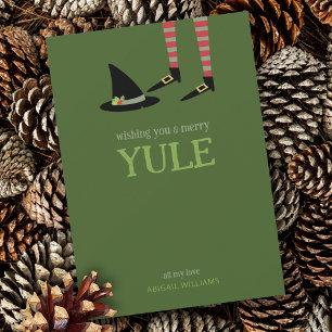 Witchy Yule Julkort