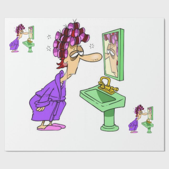 Wite-dam-omslagning, glansig papper presentpapper (Platt)