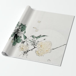 WITE JAPANESE FLOWER SKRIV UT Papper Presentpapper