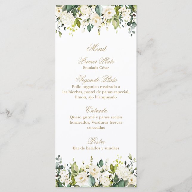 Witerosbukett-meny Meny (Framsida)