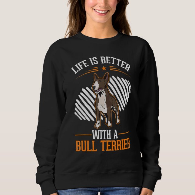 with a Bull Terrier Bull Terrier T Shirt (Framsida)