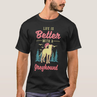 with a Greyhound Whippet Galgo T Shirt