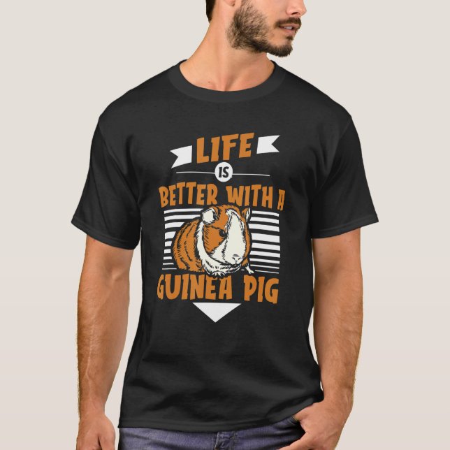 with a Guinea Pig Guinea Pig T Shirt (Framsida)