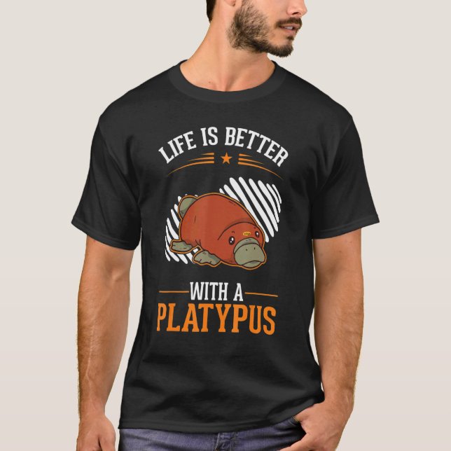 with a Platypus T Shirt (Framsida)