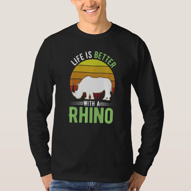 with a Rhino T Shirt (Framsida)