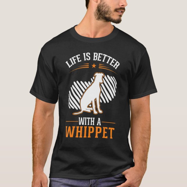with a Whippet T Shirt (Framsida)