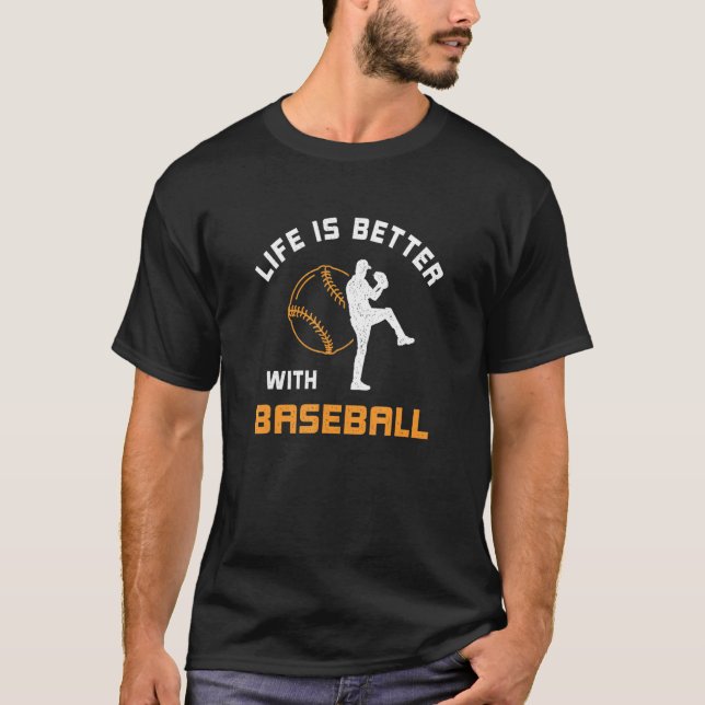 with Baseball Saying for next Game Day T Shirt (Framsida)