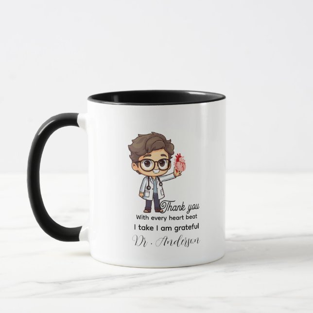 With Every heart I take cardiologist Personalized  Mugg (Vänster)