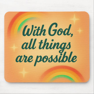 with God all things are possible Christian faith Musmatta