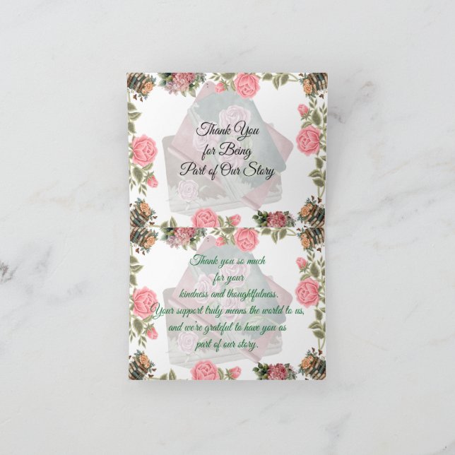 With Heartfelt Thanks Tack Kort (Inuti)